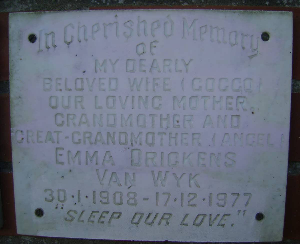 WYK Emma Drickens, van 1908-1977