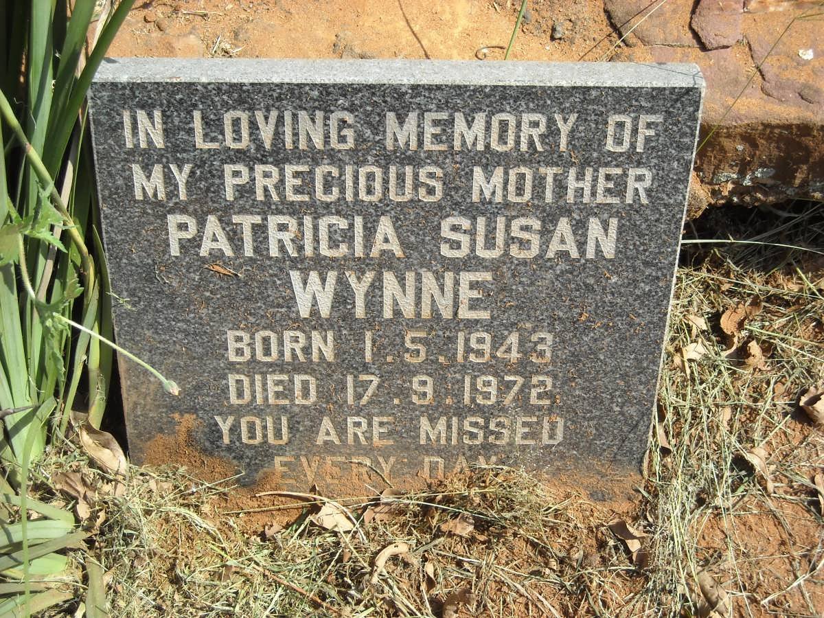 WYNNE Patricia Susan 1943-1972