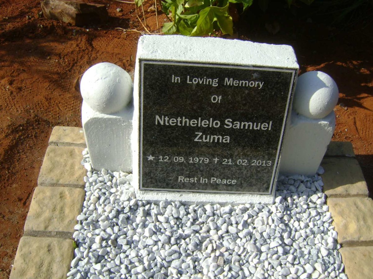 ZUMA Ntethelelo Samuel 1979-2013