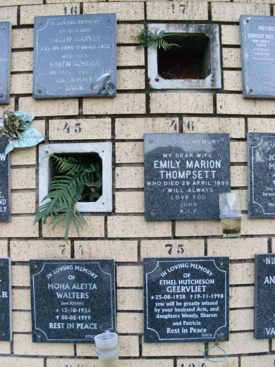GEERVLIET :: TARR :: THOMPSETT :: WALTERS