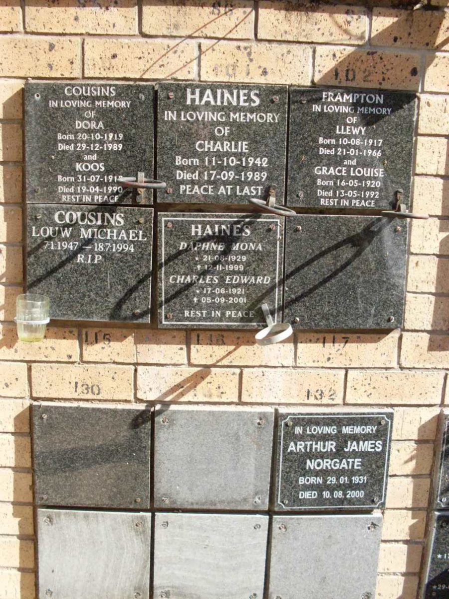 COUSINS :: FRAMPTON :: HAINES :: NORGATE