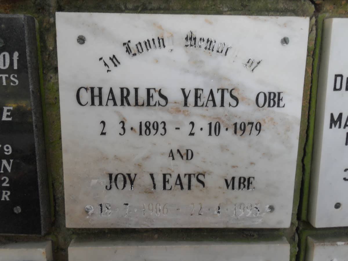 YEATS Charles 1893-1979 &amp; Joy 1906-1995