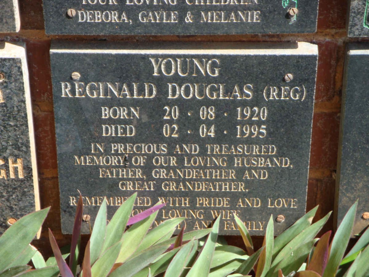 YOUNG Reginald Douglas 1920-1995