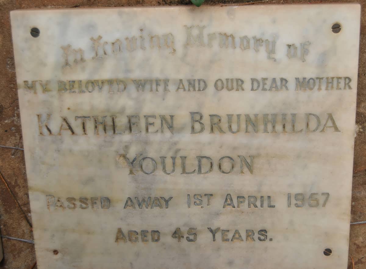 YOULDON Kathleen Brunhilda -1957