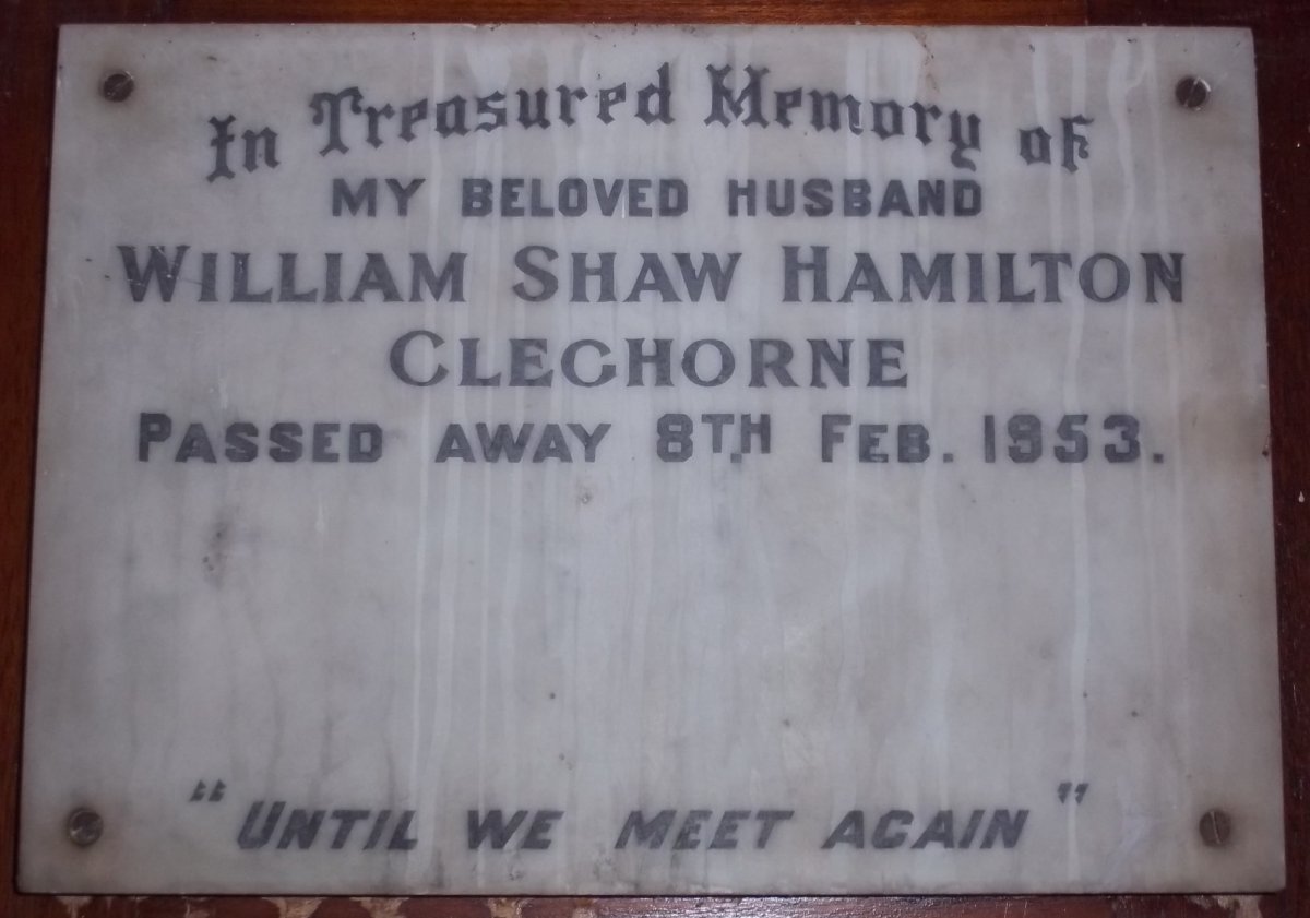 CLEGHORNE William Shaw Hamilton -1953