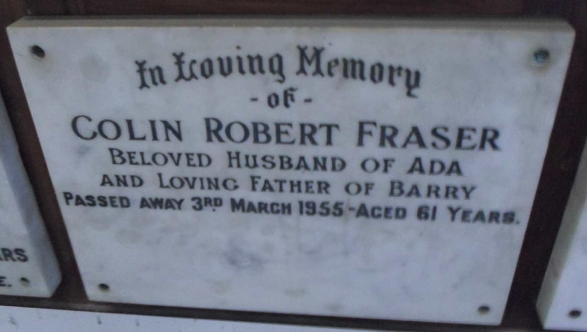 FRASER Colin Robert -1955