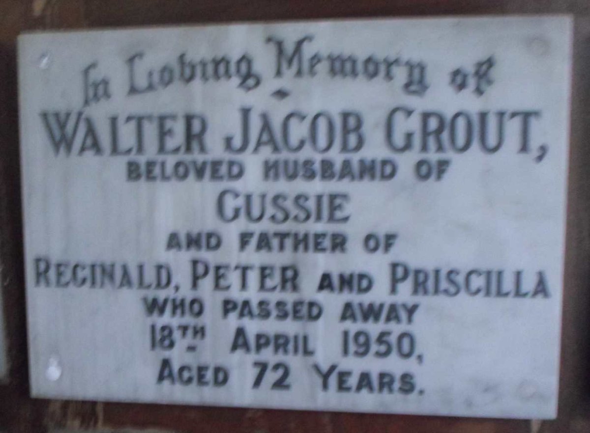 GROUT Walter Jacob -1950