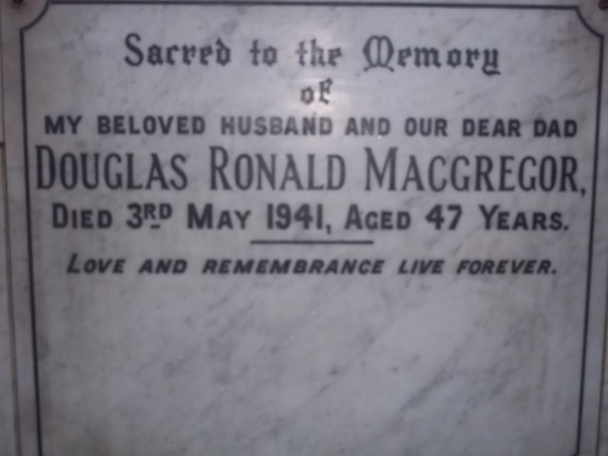 MACGREGOR Douglas Ronald -1941