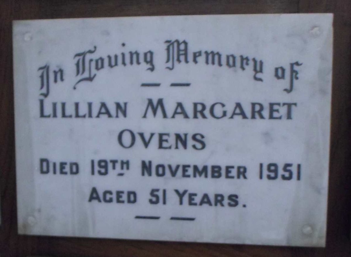 OVENS Lillian Margaret -1951
