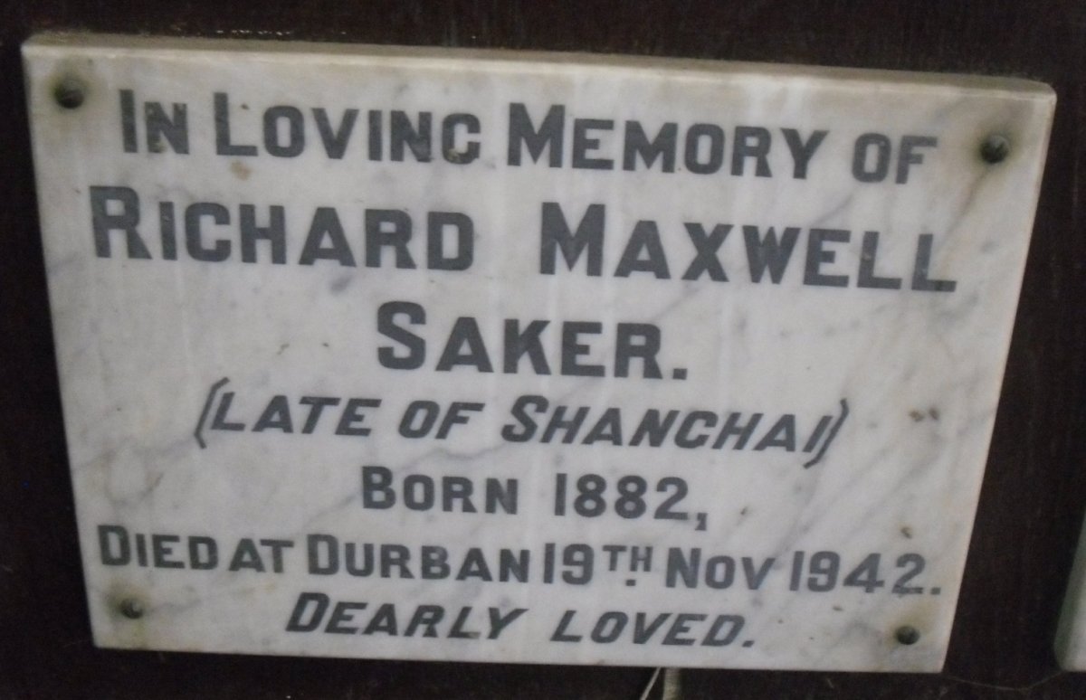 SAKER Richard Maxwell 1882-1942