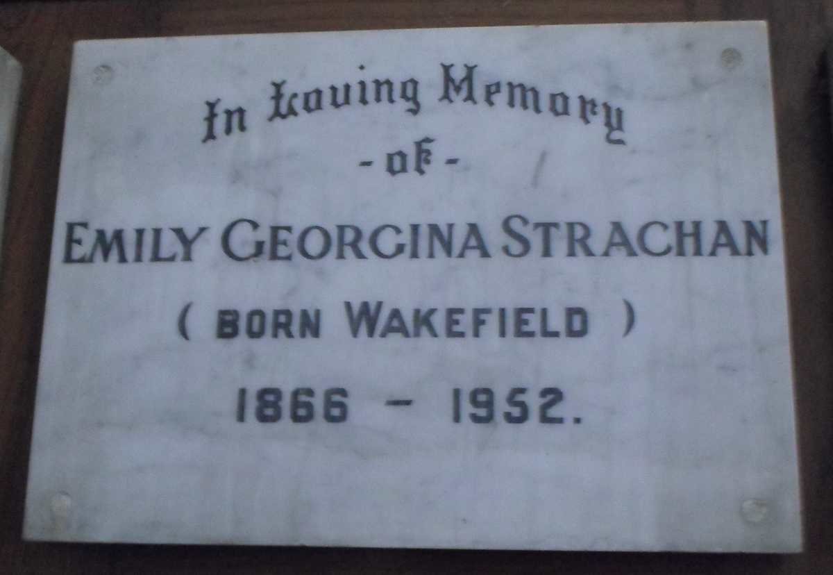 STRACHAN Emily Georgina nee WAKEFIELD 1866-1952