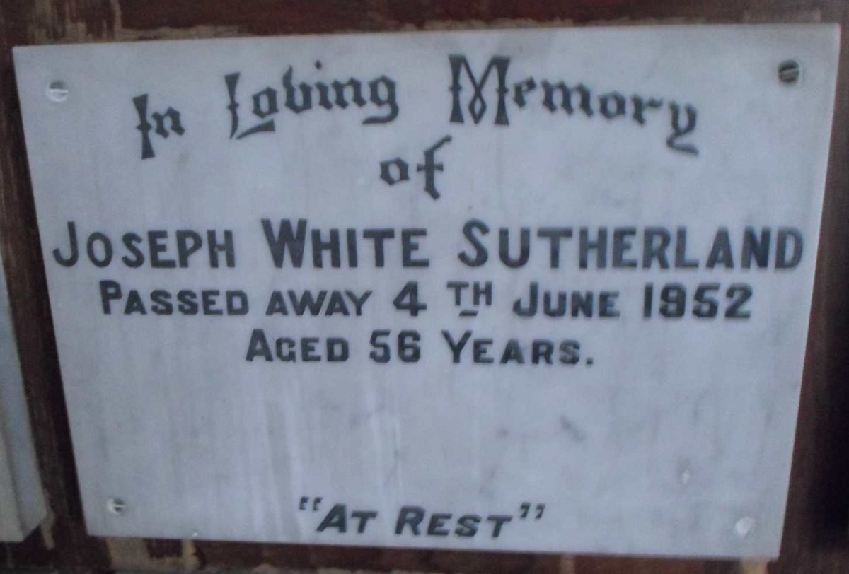 SUTHERLAND Joseph White -1952