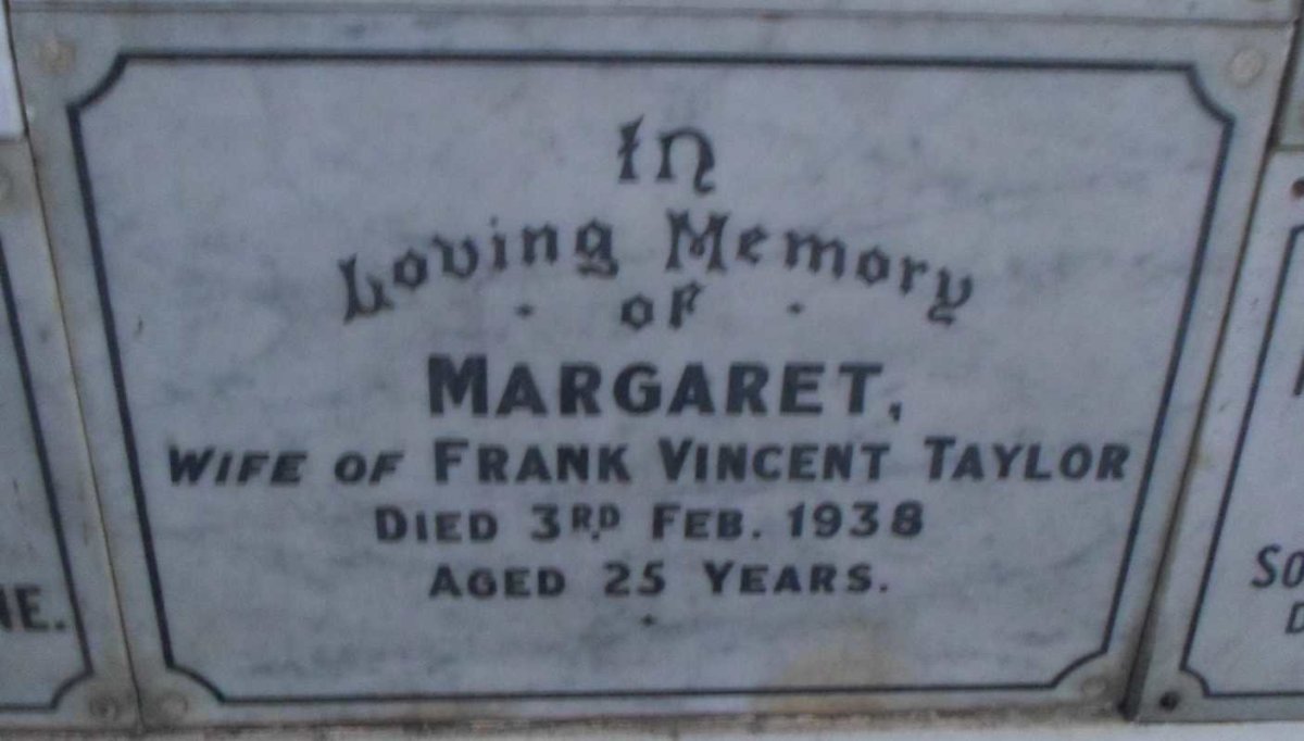 TAYLOR Margaret -1938