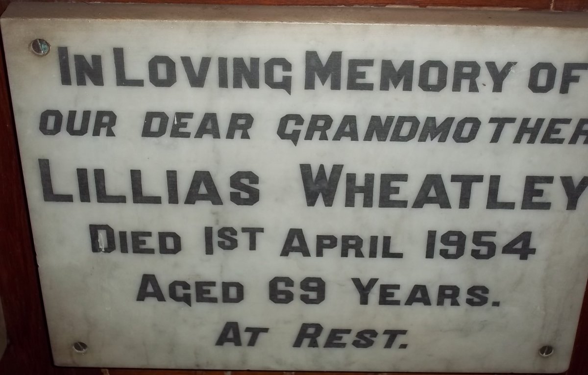 WHEATLEY Lillias -1954