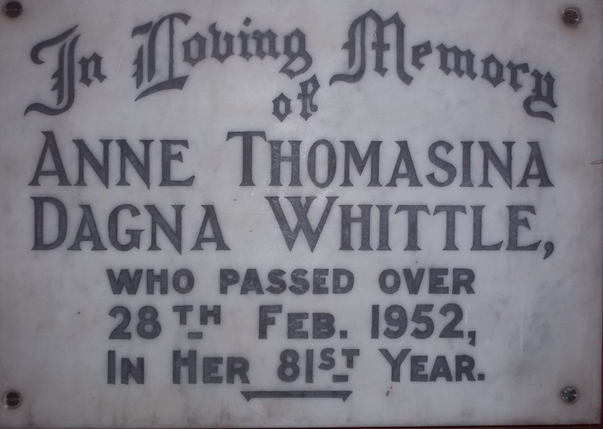 WHITTLE Anne Thomasina Dagna -1952