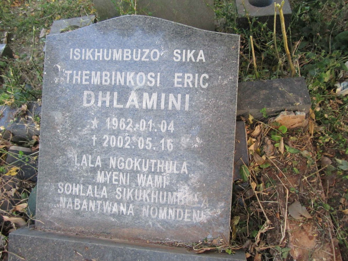 DHLAMINI Thembinkosi Eric 1962-2002