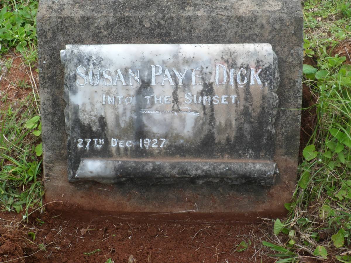 DICK Susan Paye -1927