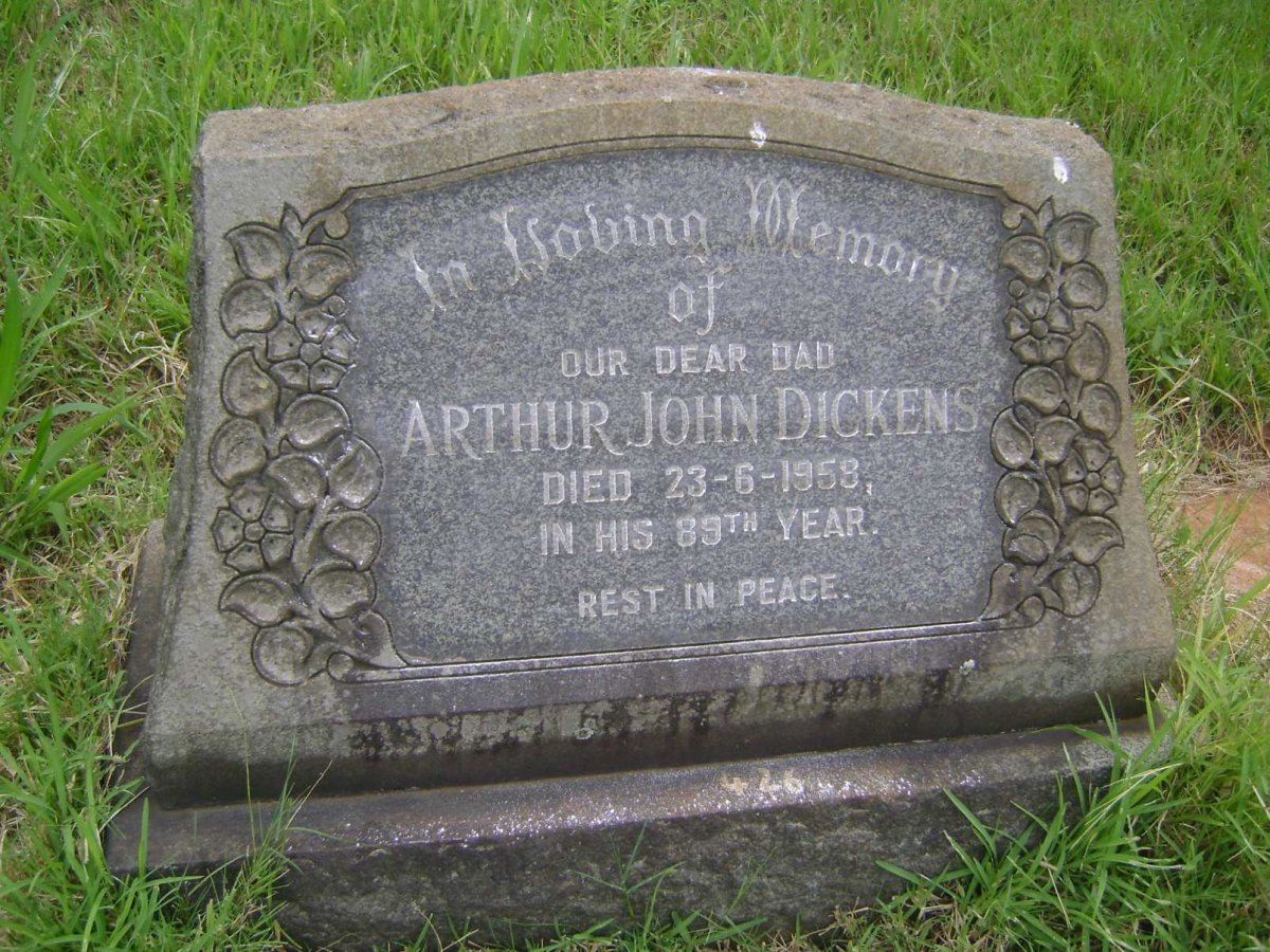 DICKENS Arthur John -1958