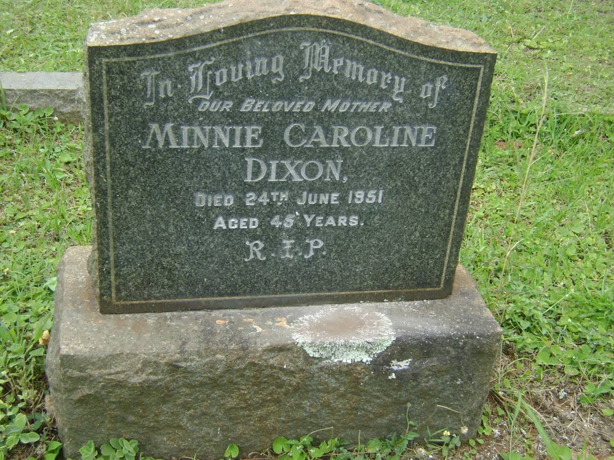 DIXON Minnie Caroline 1951