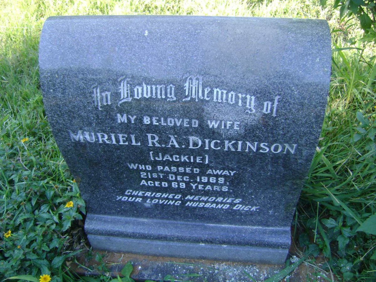 DICKINSON Muriel R.A. -1969