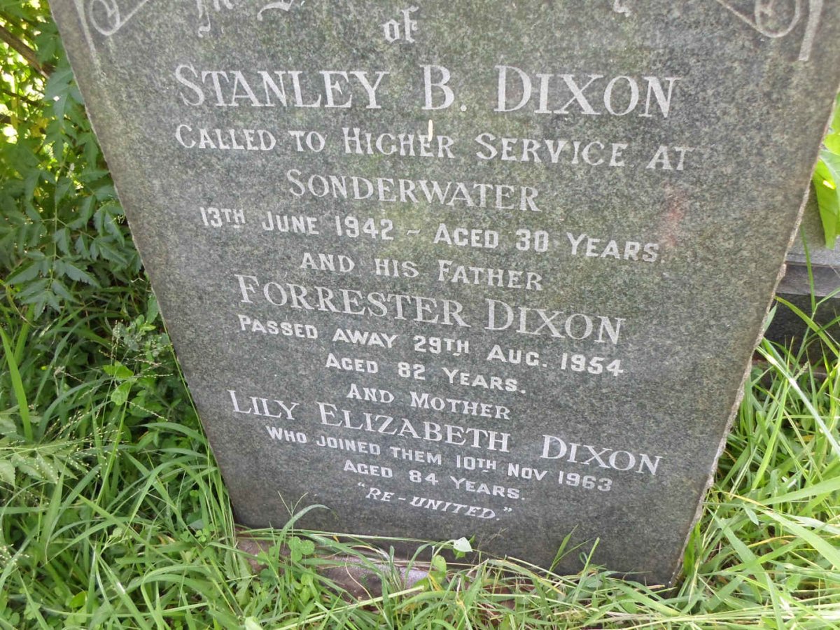 DIXON Forrester -1954 &amp; Lily Elizabeth -1963 :: DIXON Stanley B. -1942
