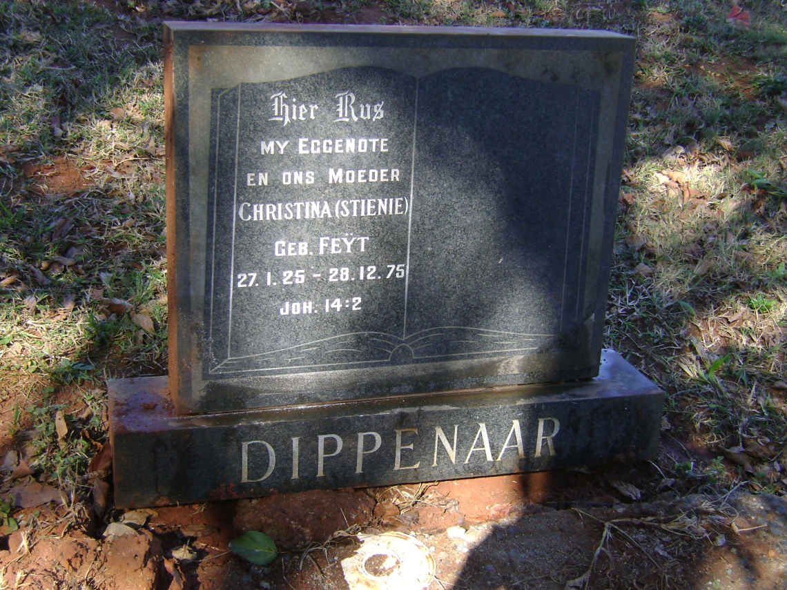 DIPPENAAR Christina nee FEŸT 1925-1975