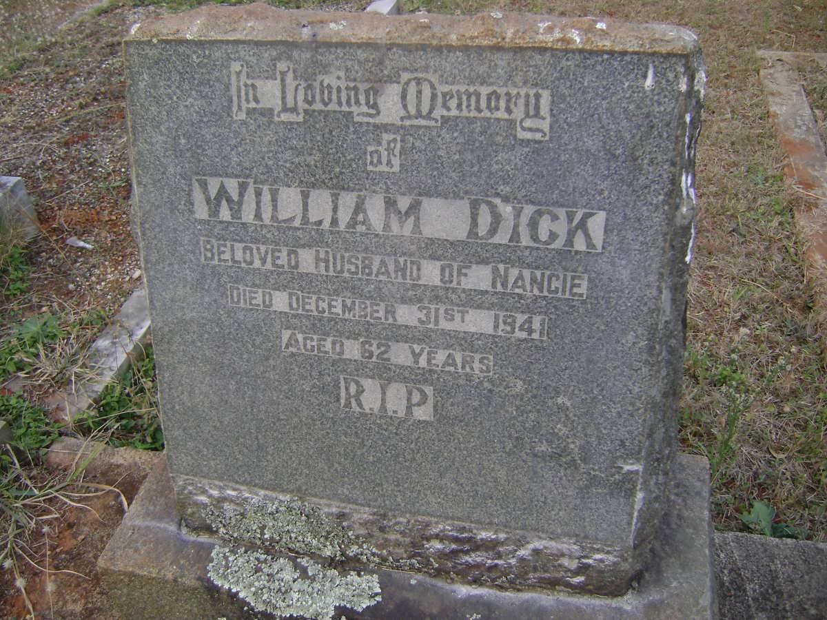 DICK William -1941