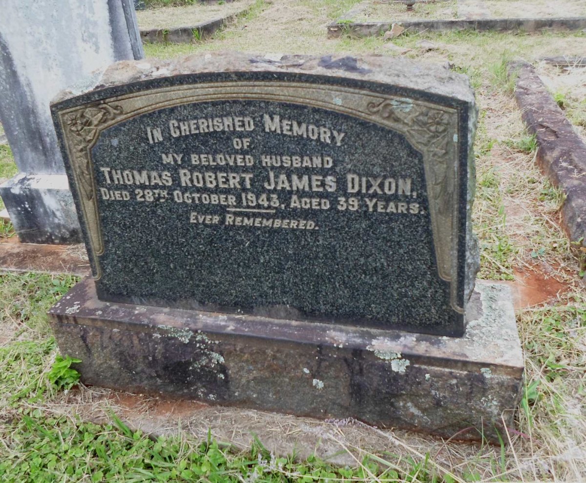 DIXON Thomas Robert James -1943