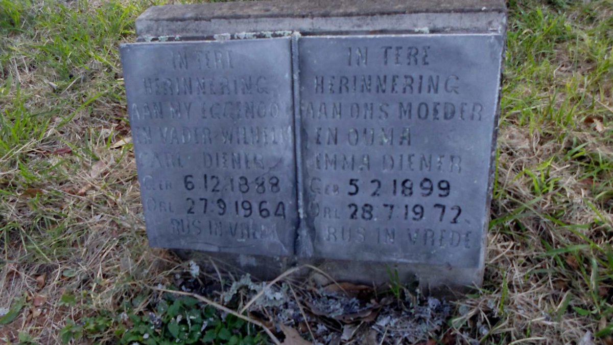 DIENER Carl 1888-1964 &amp; Emma 1899-1973