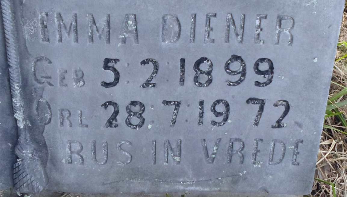 DIENER Emma 1899-1972