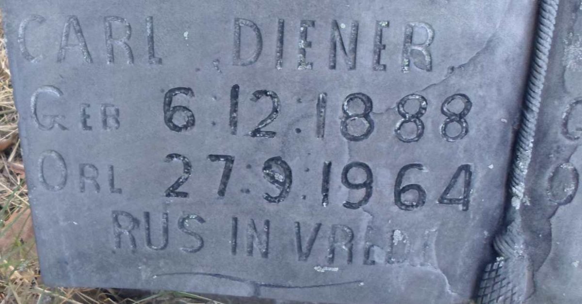 DIENER Carl 1888-1964