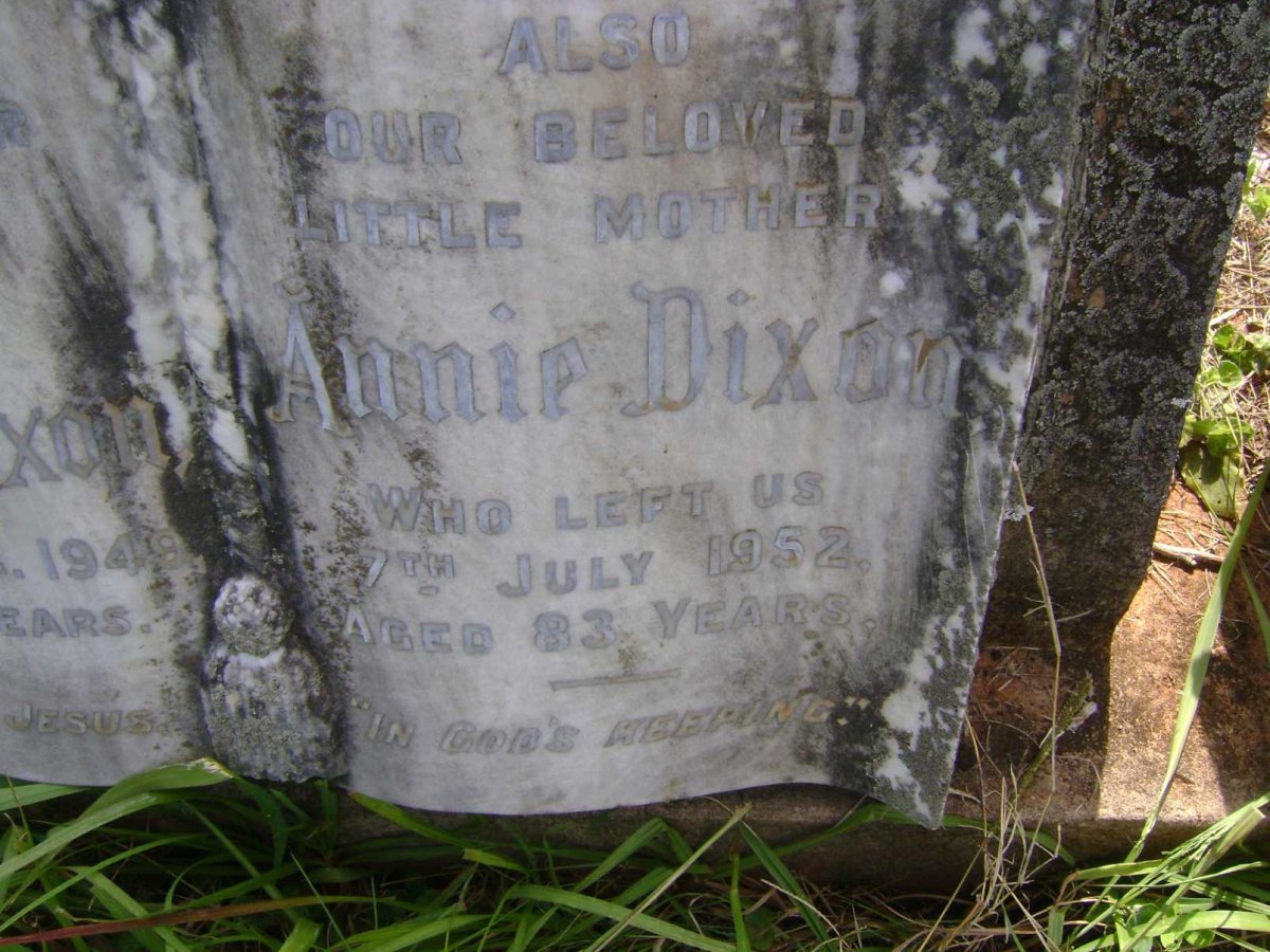 DIXON Annie -1952 :: DIXON Ronald Charles -1949