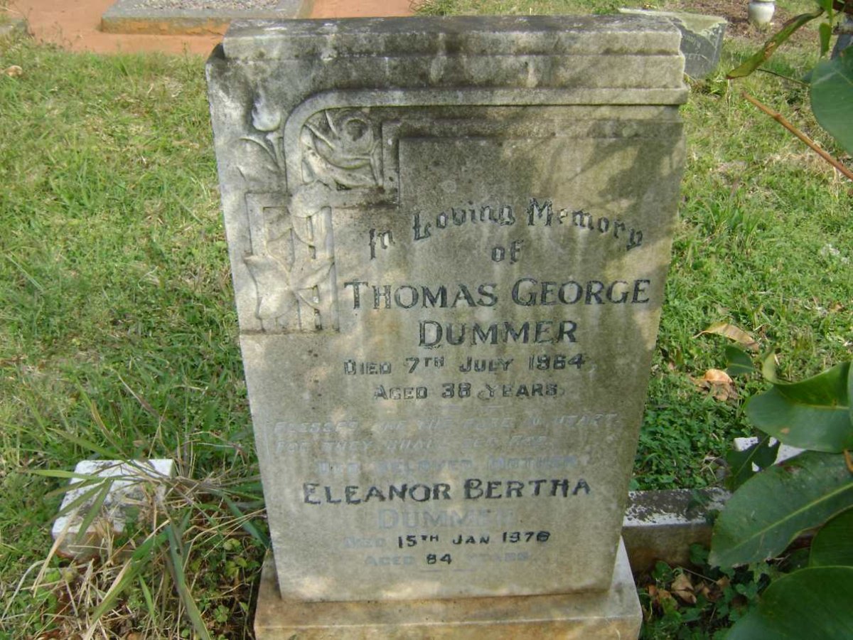 DUMMER Thomas George -1964 &amp; Eleanor Bertha -1978