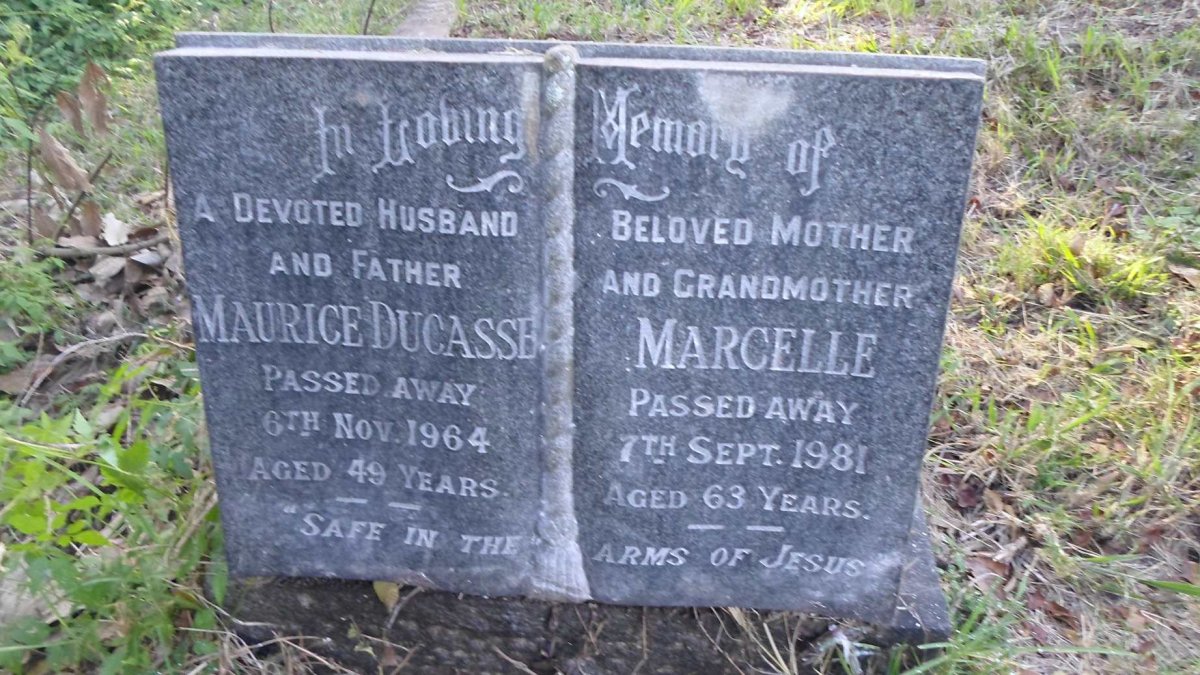 DUCASSE Maurice -1964 &amp; Marcelle -1981