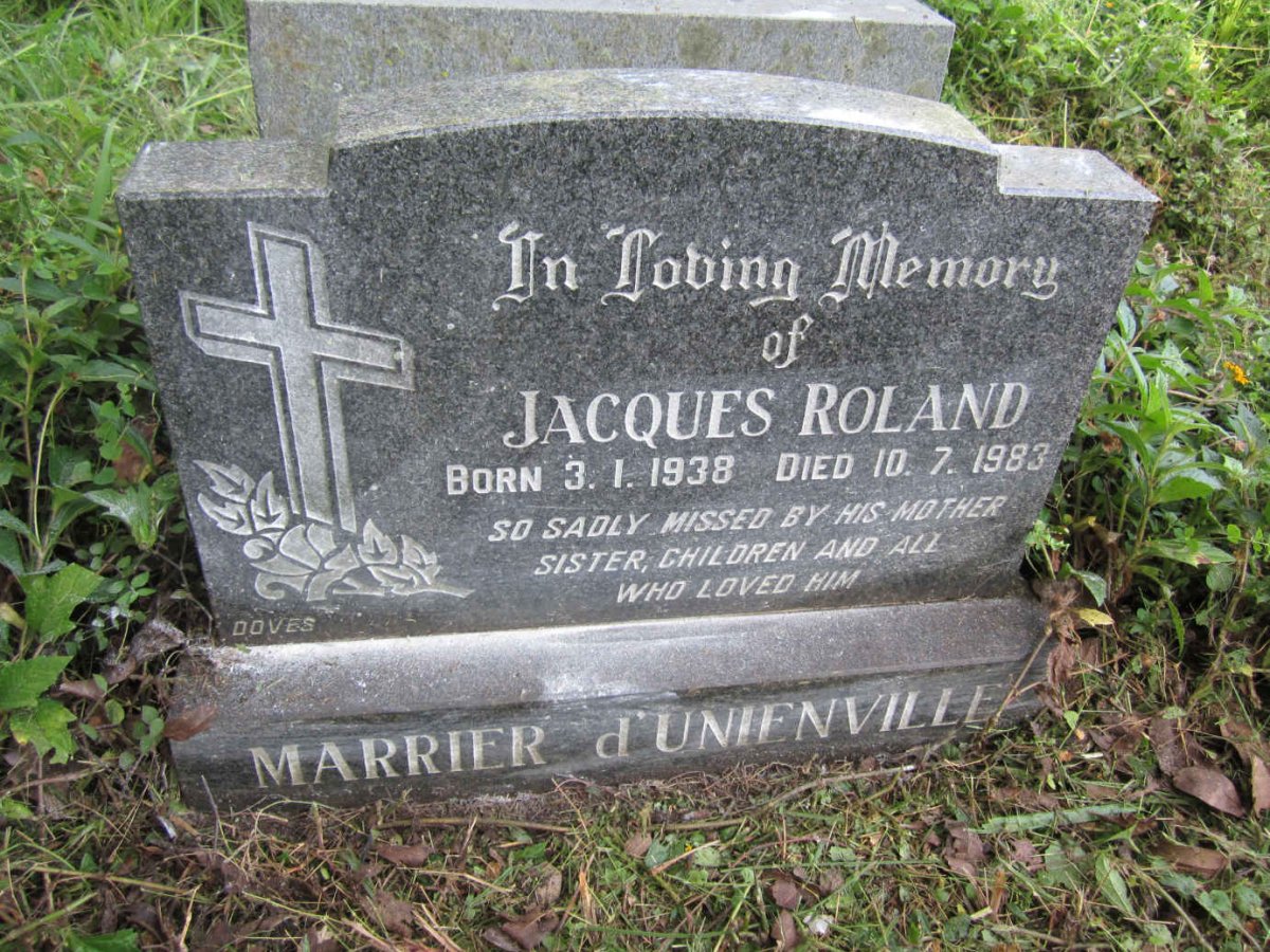 D'UNIENVILLE Jacques Roland, MARRIER 1938-1983