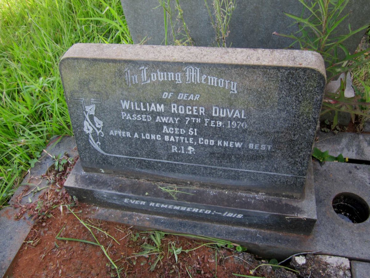 DUVAL William Roger -1970
