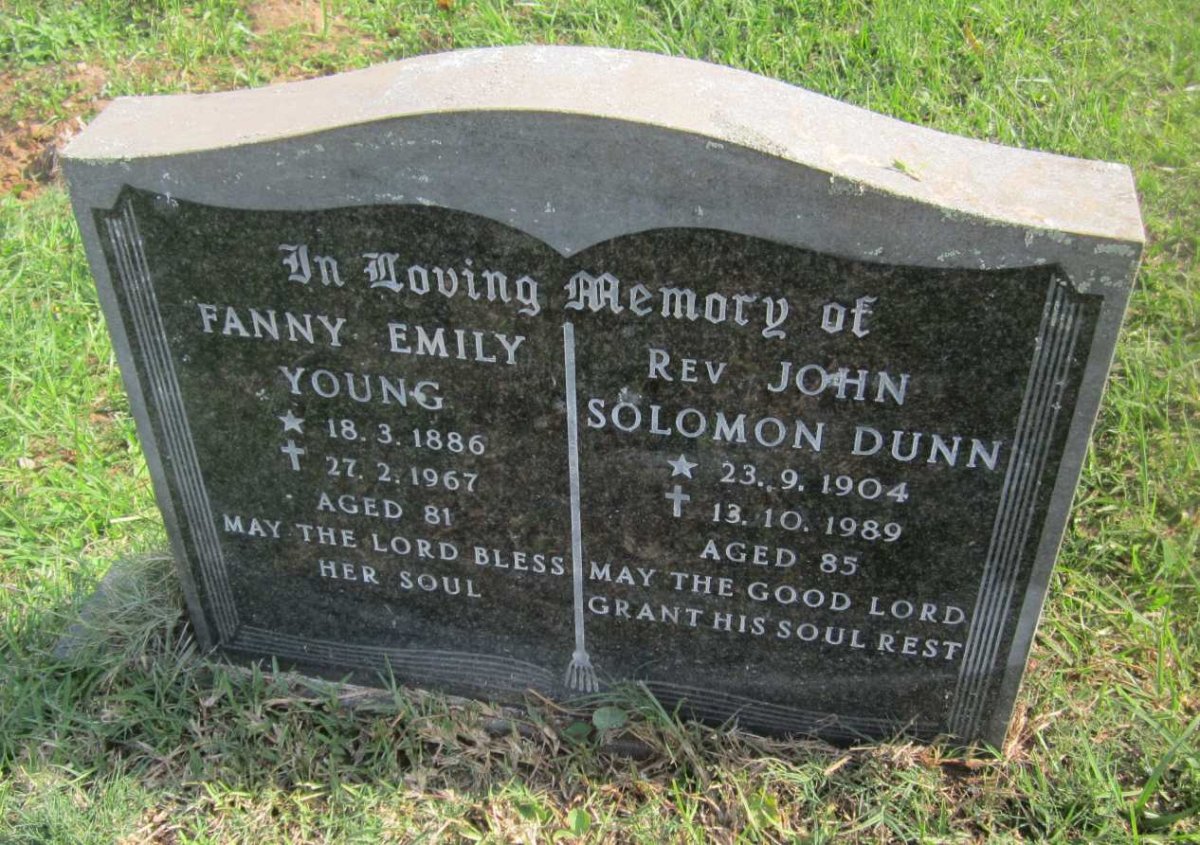 DUNN John Solomon 1904-1989 :: YOUNG Fanny Emily 1886-1967