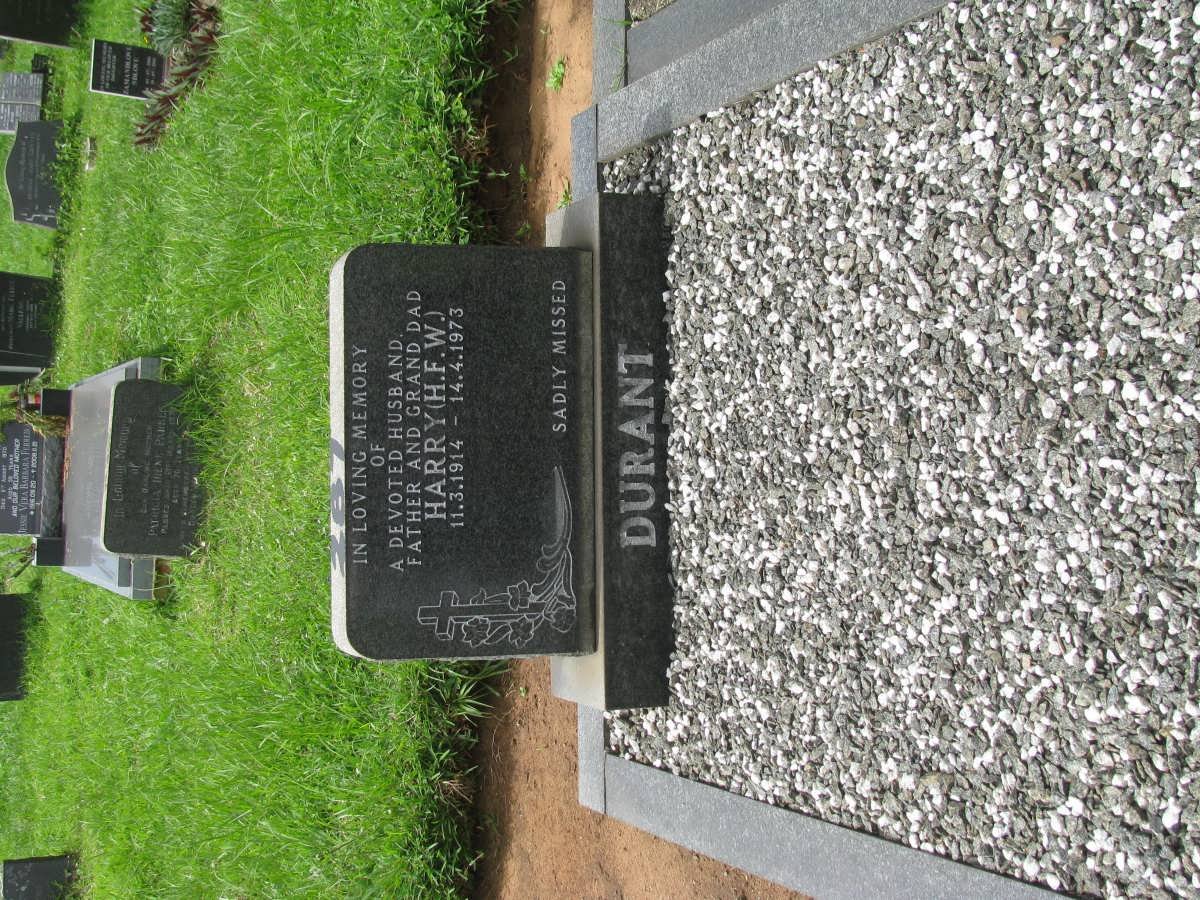 DURANT H.F.W. 1914-1973