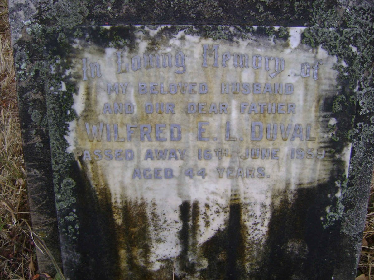 DUVAL Wilfred E.L.-1959