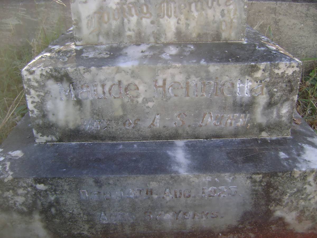 DUNN Maude Henrietta  -1923