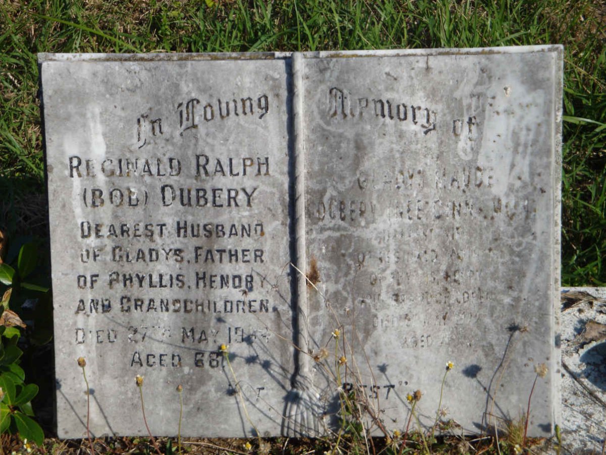 DUBERY Reginald Ralph