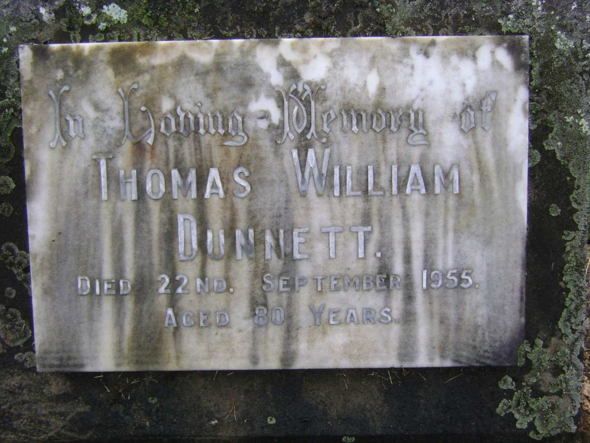 DUNNETT Thomas William -1955
