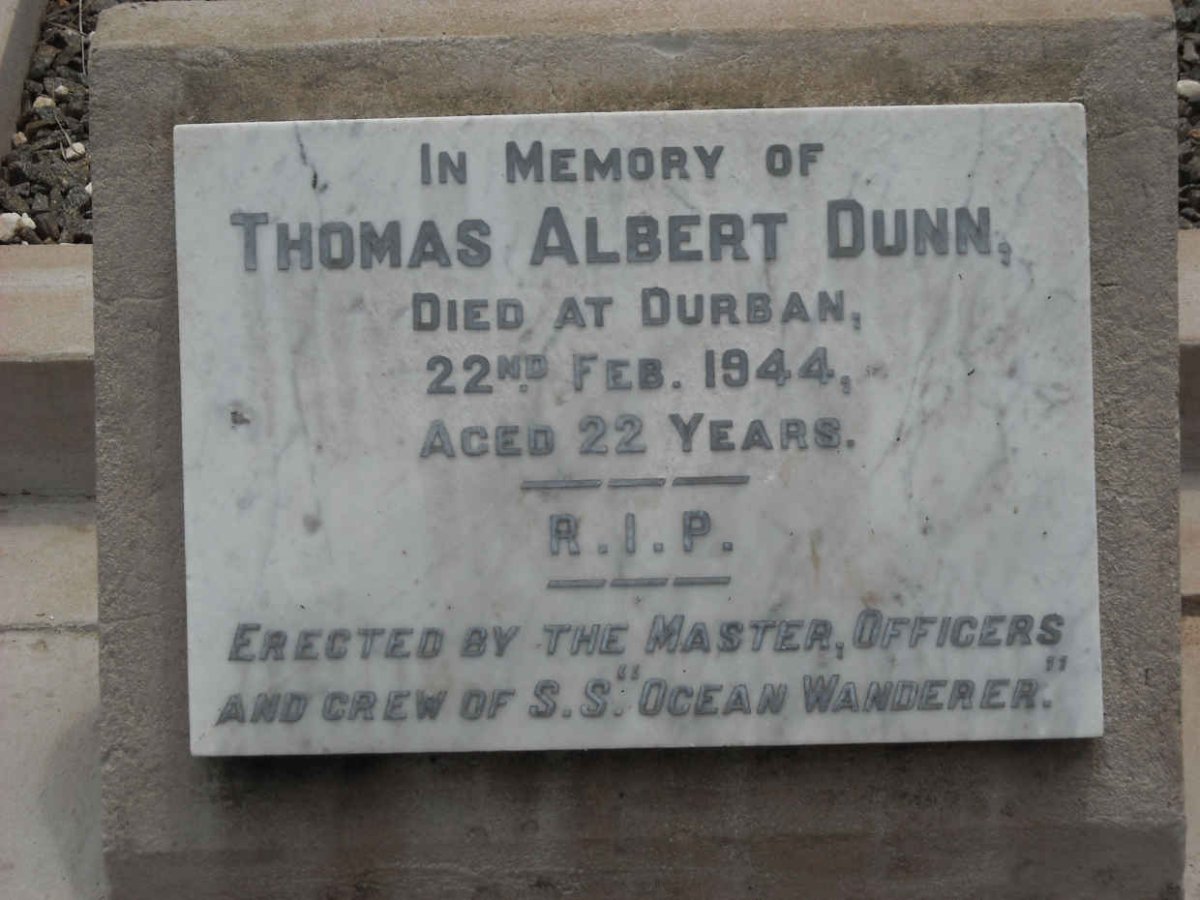 DUNN Thomas Albert -1944