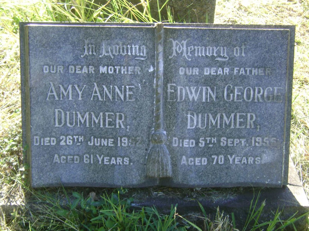 DUMMER Edwin George -1955 &amp; Amy Anne -1952