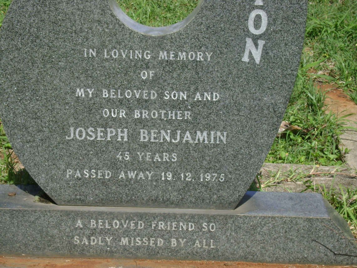 DUTTON Joseph Benjamin -1975