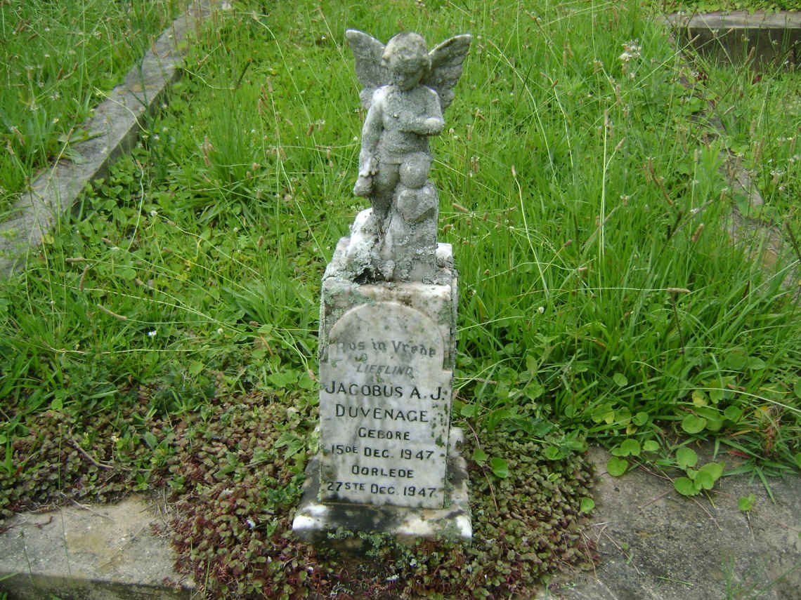DUVENHAGE Jacobus A.J. 1947-1947