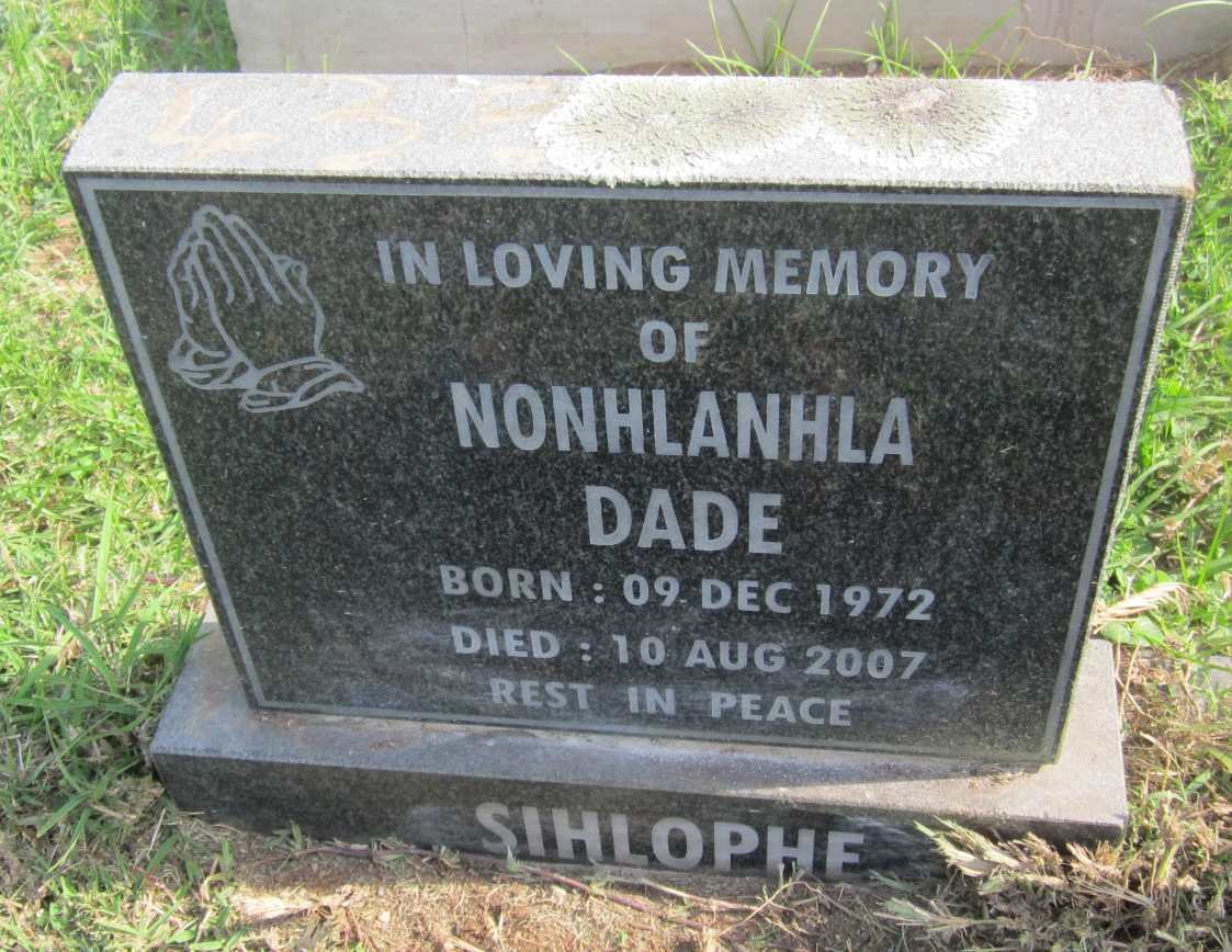 DADE Nonhlanhla 1972-2007