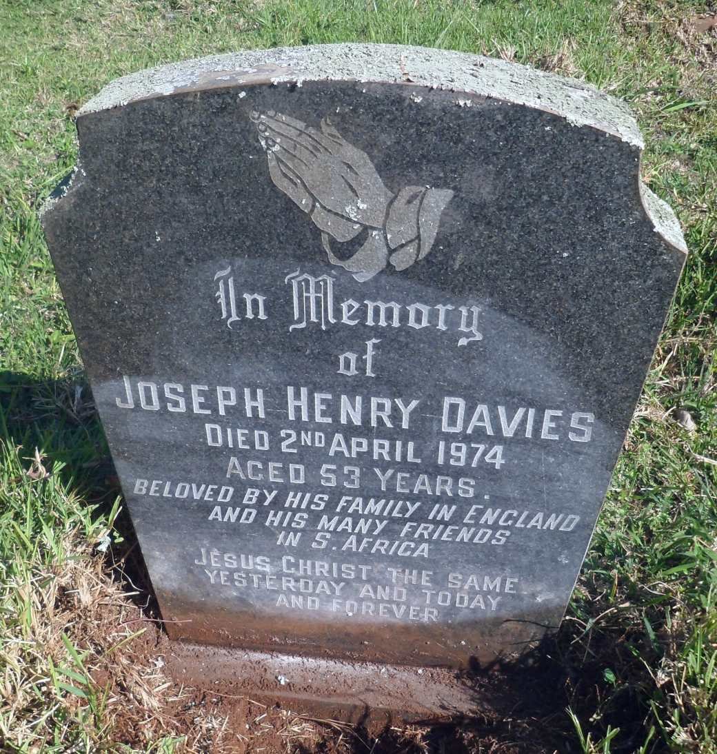 DAVIES Joseph Henry -1974