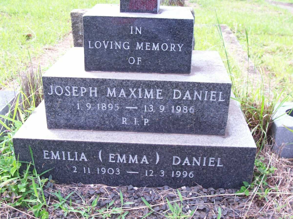 DANIEL Joseph Maxime 1895-1986 &amp; Emilia 1903-1996