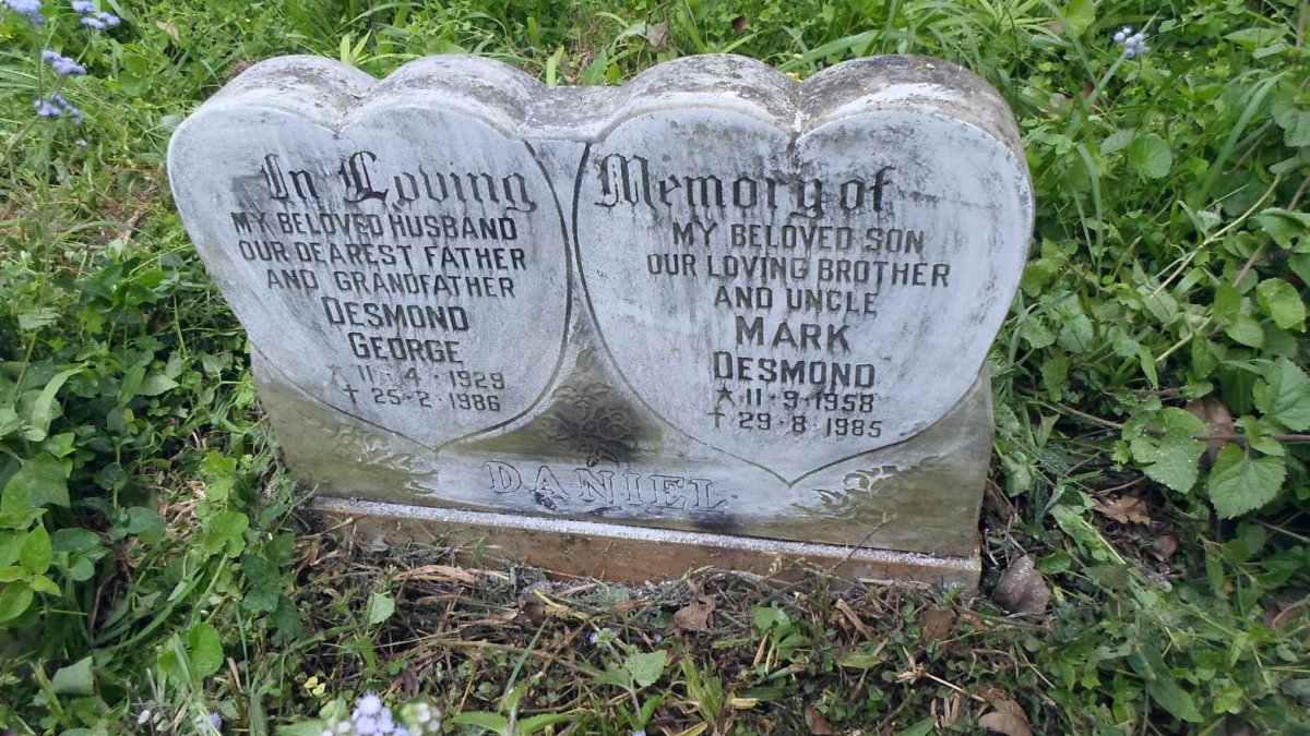 DANIEL Desmond George 1929-1986 :: DANIEL Mark Desmond 1958-1985